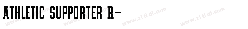 Athletic Supporter R字体转换